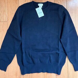 J Crew Crewcuts Boys Navy Crewneck Sweater, Size S (6-7), NWT